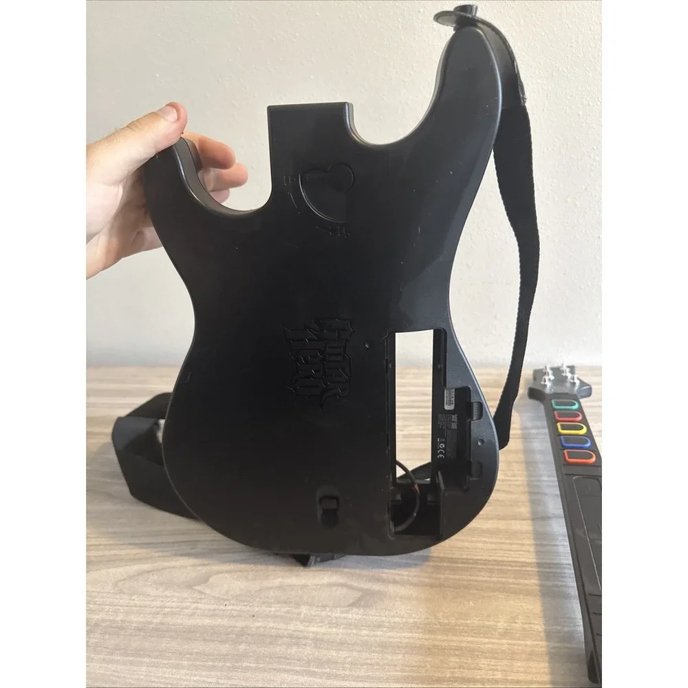 Nintendo Wii Guitar Hero Sunburst Red Octane Wireless Controller Works Missing